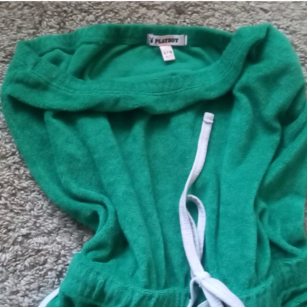 PLAYBOY Green Jumpsuit with White Accents